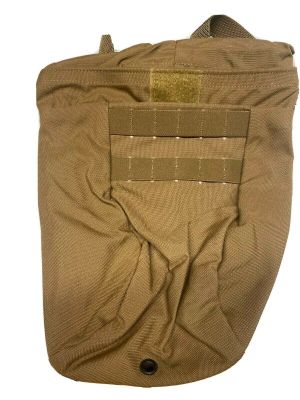 USED USMC-Magazine Dump Pouch With Barrel Lock Coyote Brown **Call 910-347-3520 for pricing and availability**